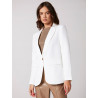 Blazer de cuello esmoquin con boton