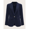 Blazer de cuello esmoquin con boton