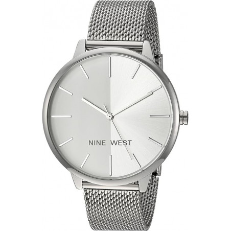 Nine West - Reloj con correa de malla para mujer