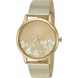 Nine West Reloj de pulsera para mujer con detalles de flores